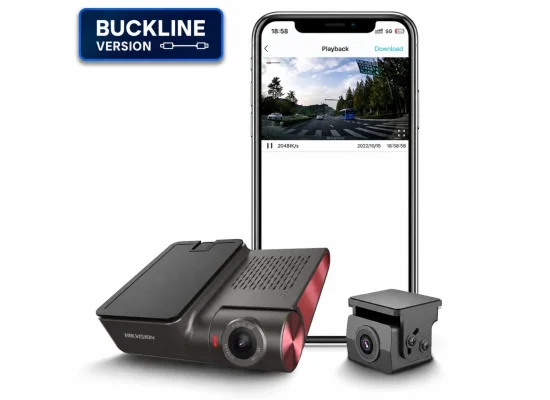 HIKVISION AE-DC8322-G2PRO BUCKLINE Dual-Channel Dash Camera, 4K Front + 1080P Rear - Image 5