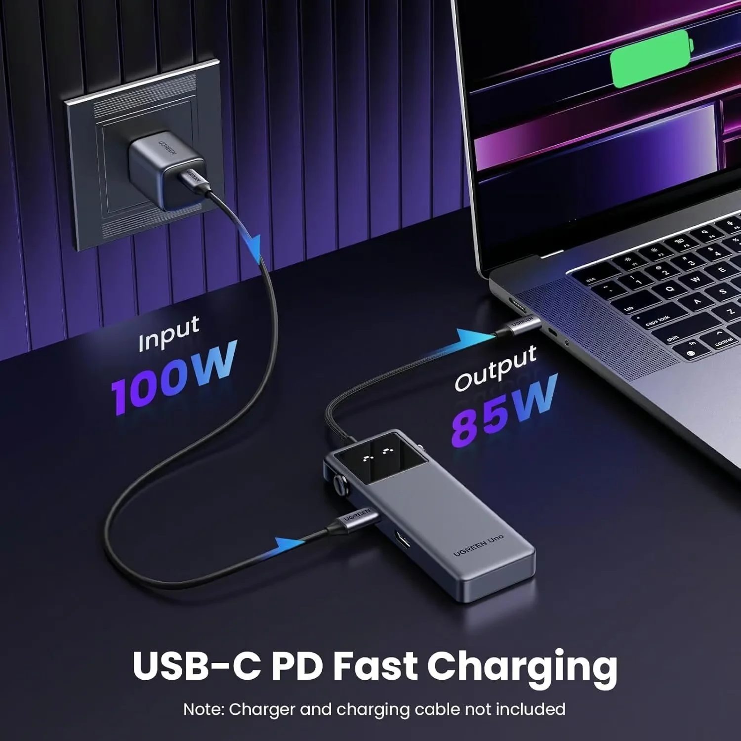 موزع USB-C متعدد المنافذ 6 في 1 من Ugreen UNO (35998) بدقة 4K@60Hz وقوة 100W - Image 9