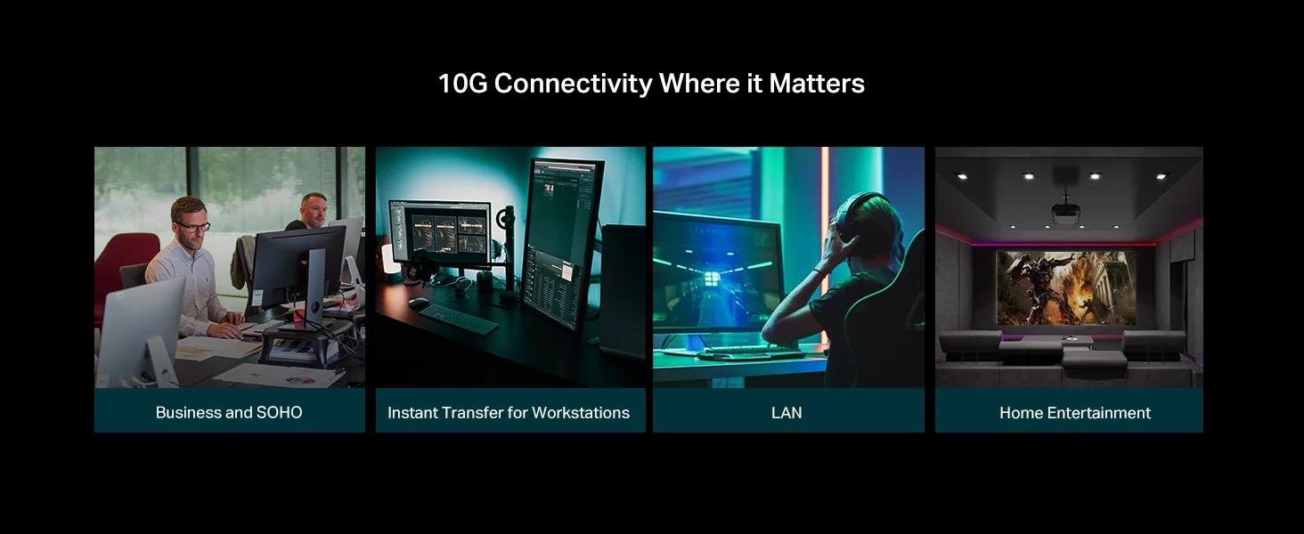 سويتش إيثرنت TP-LINK TL-SX105 غير مدار متعدد الجيجابت 10G بـ 5 منافذ - Image 8