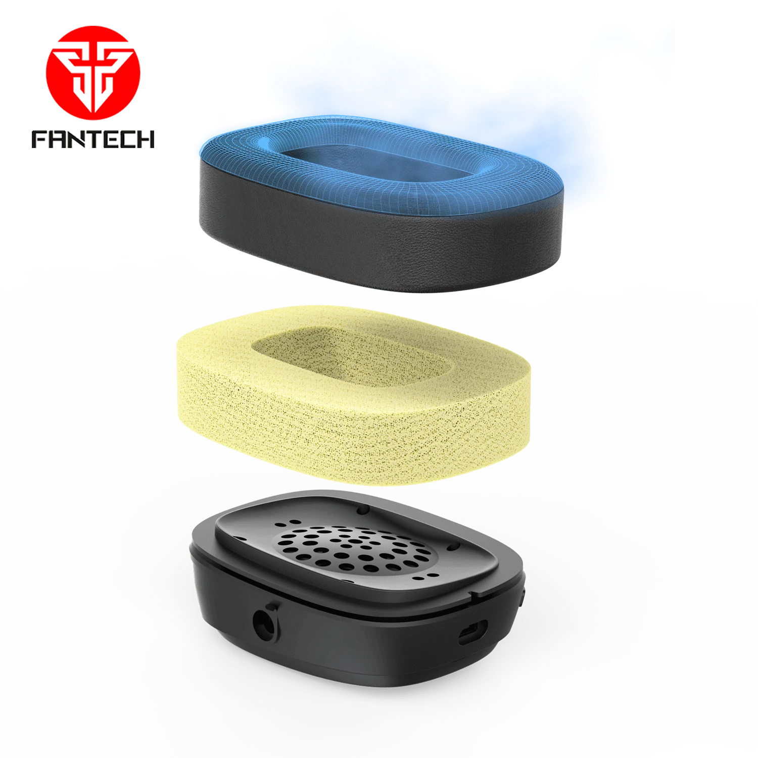 Fantech Harmony WHG02 Wireless & Bluetooth Headphone Tri-Mode Connection White - Thumbnail 4