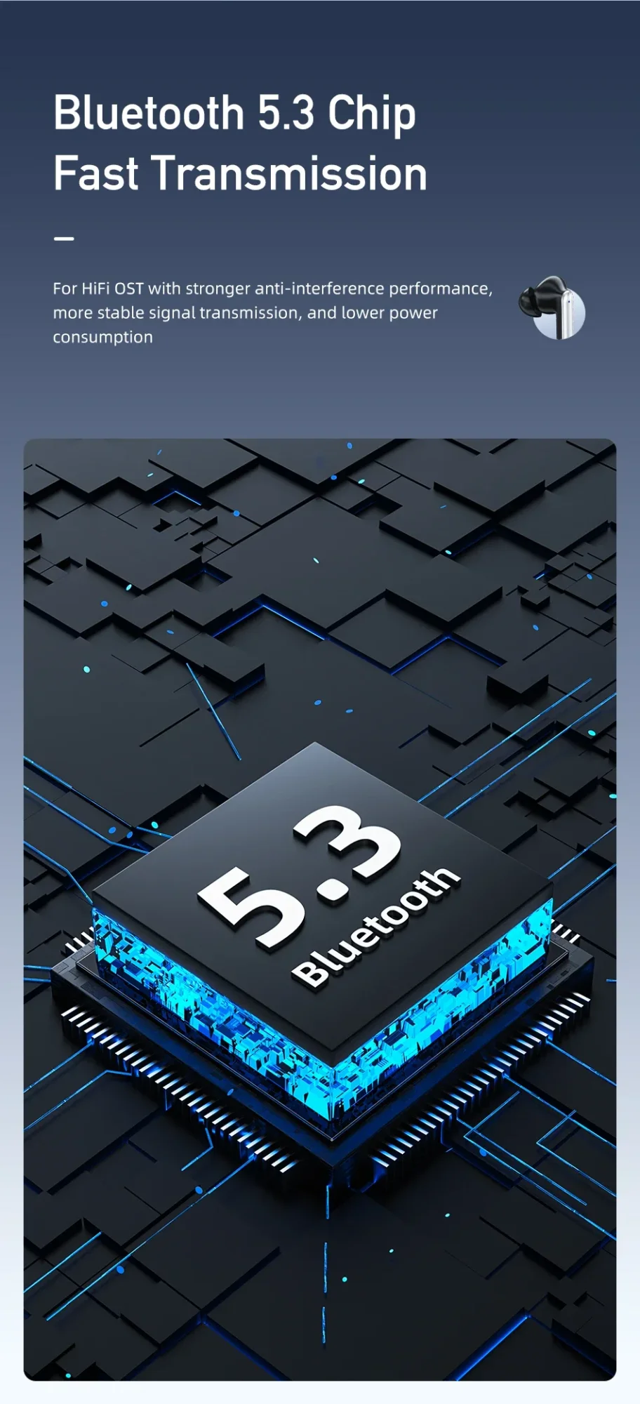 سماعات أذن لاسلكية TWS Awei T50 مع ENC و4 ميكروفونات وBluetooth 5.3 - Image 13