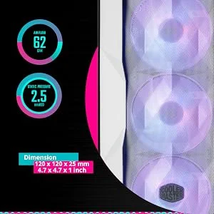 هيكل ألعاب Cooler Master MasterBox TD500 Mesh أبيض ميد تاور بإضاءة ARGB - Thumbnail 10