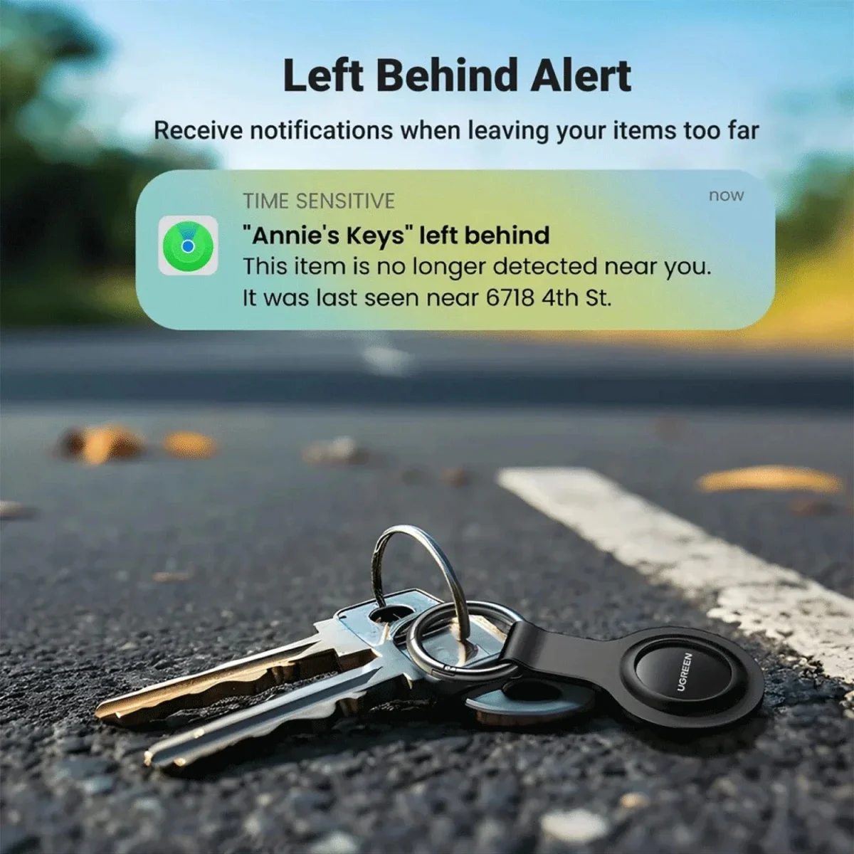 جهاز تعقب بلوتوث ذكي Ugreen CM520 لشبكة Apple Find My، 60387 - Image 6