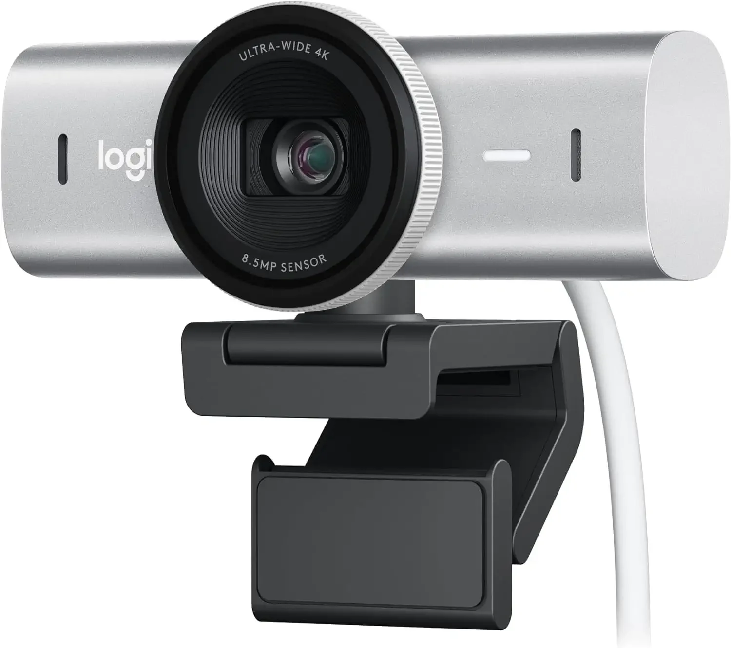 كاميرا ويب Logitech MX Brio 4K Ultra HD للتعاون والبث - Pale Grey - Image 5