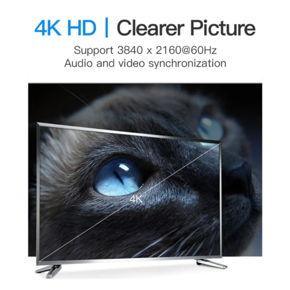 كيبل Vention HACBG DisplayPort 1.2 ذكر إلى ذكر بطول 1.5 متر - Thumbnail 9