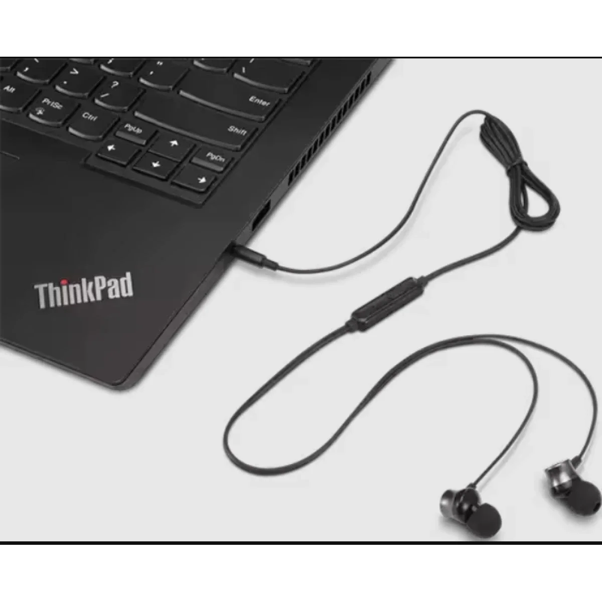 Lenovo Analog In-Ear Headphones Gen II with Mic, 3.5mm Wired, Black - Thumbnail 5
