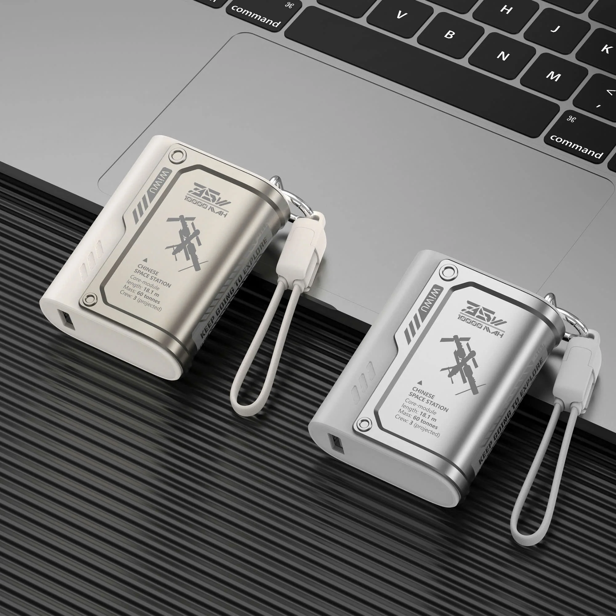باور بانك WIWU Wi-P026 Shield بسعة 10000mA وشحن سريع PD 35W - ذهبي تيتانيوم - Thumbnail 7