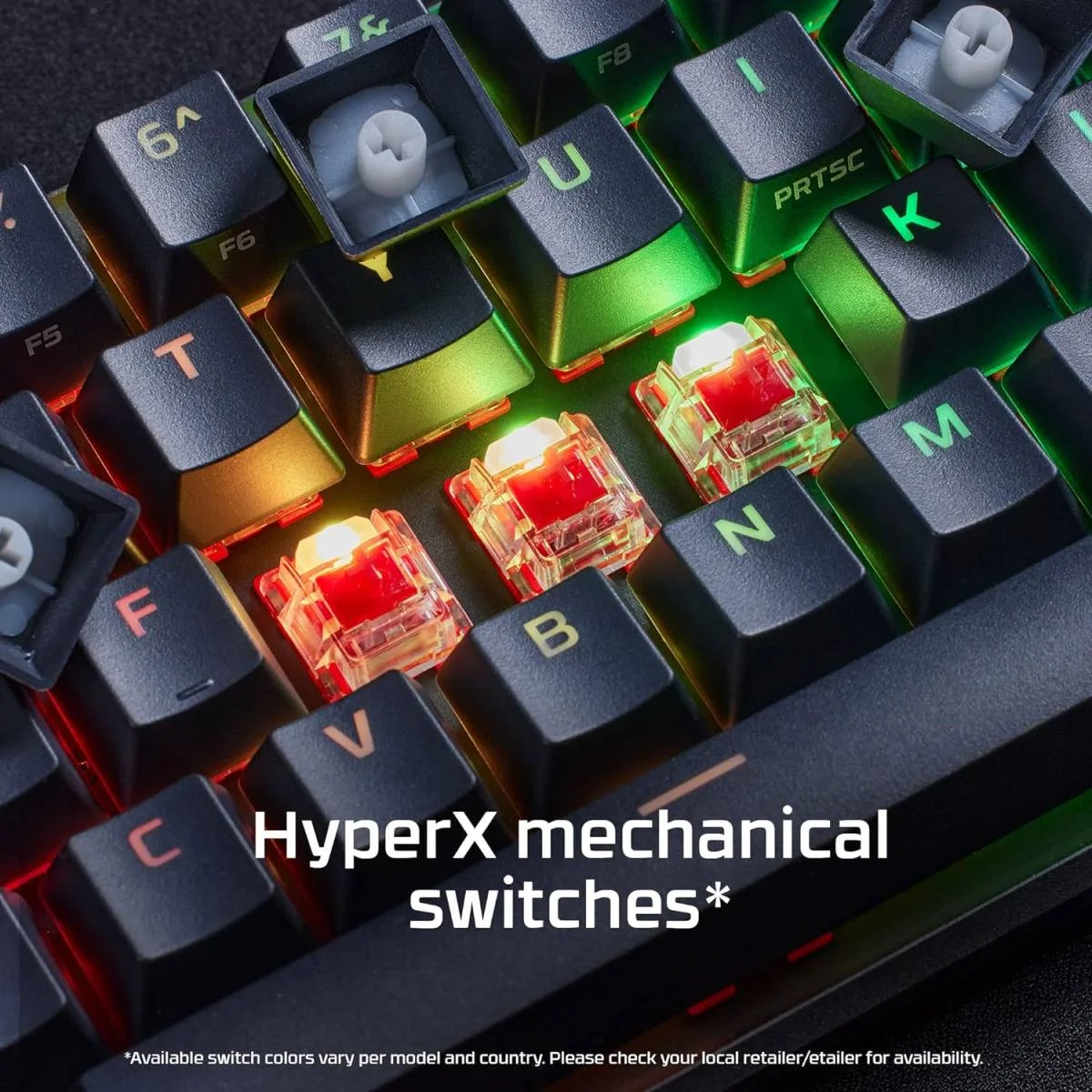 كيبورد ألعاب HyperX Alloy Origins 65 ميكانيكي 65% سويتشات Red خطية RGB أسود - Image 4