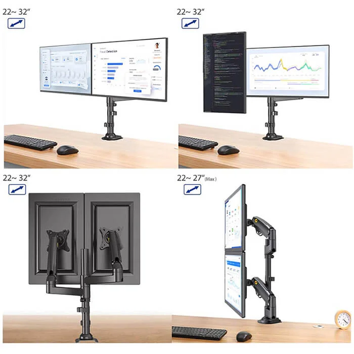 North Bayou H180 Monitor Stand for 22-32 Inch Monitors - Image 5