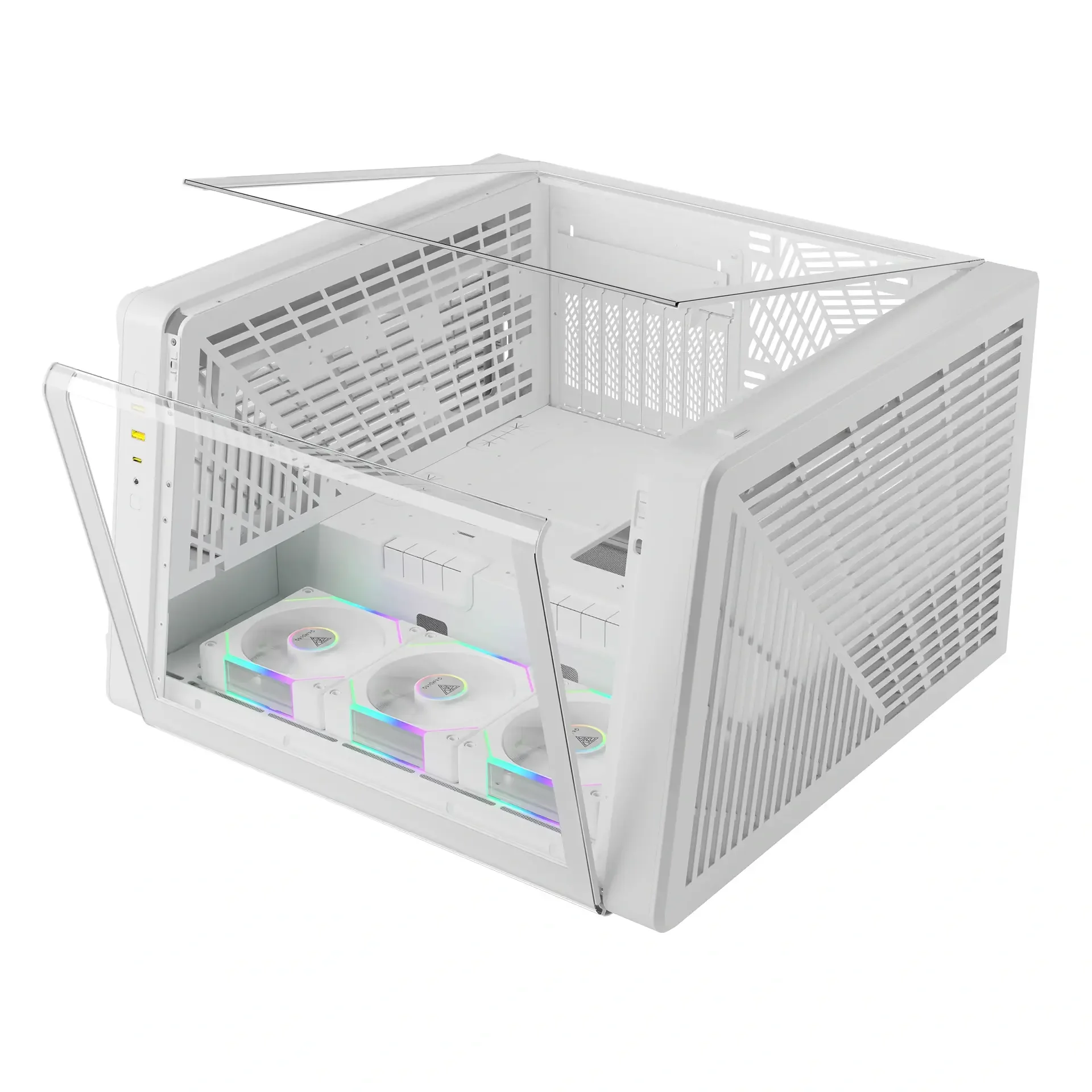 GAMDIAS NESO P1 PRO ARGB Full Tower Gaming Case - White - Thumbnail 3