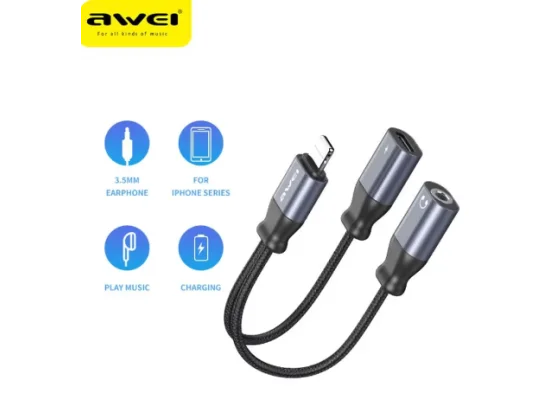 محول سماعات Awei CL-73 من Lightning إلى AUX 3.5 مم للآيفون - Image 5