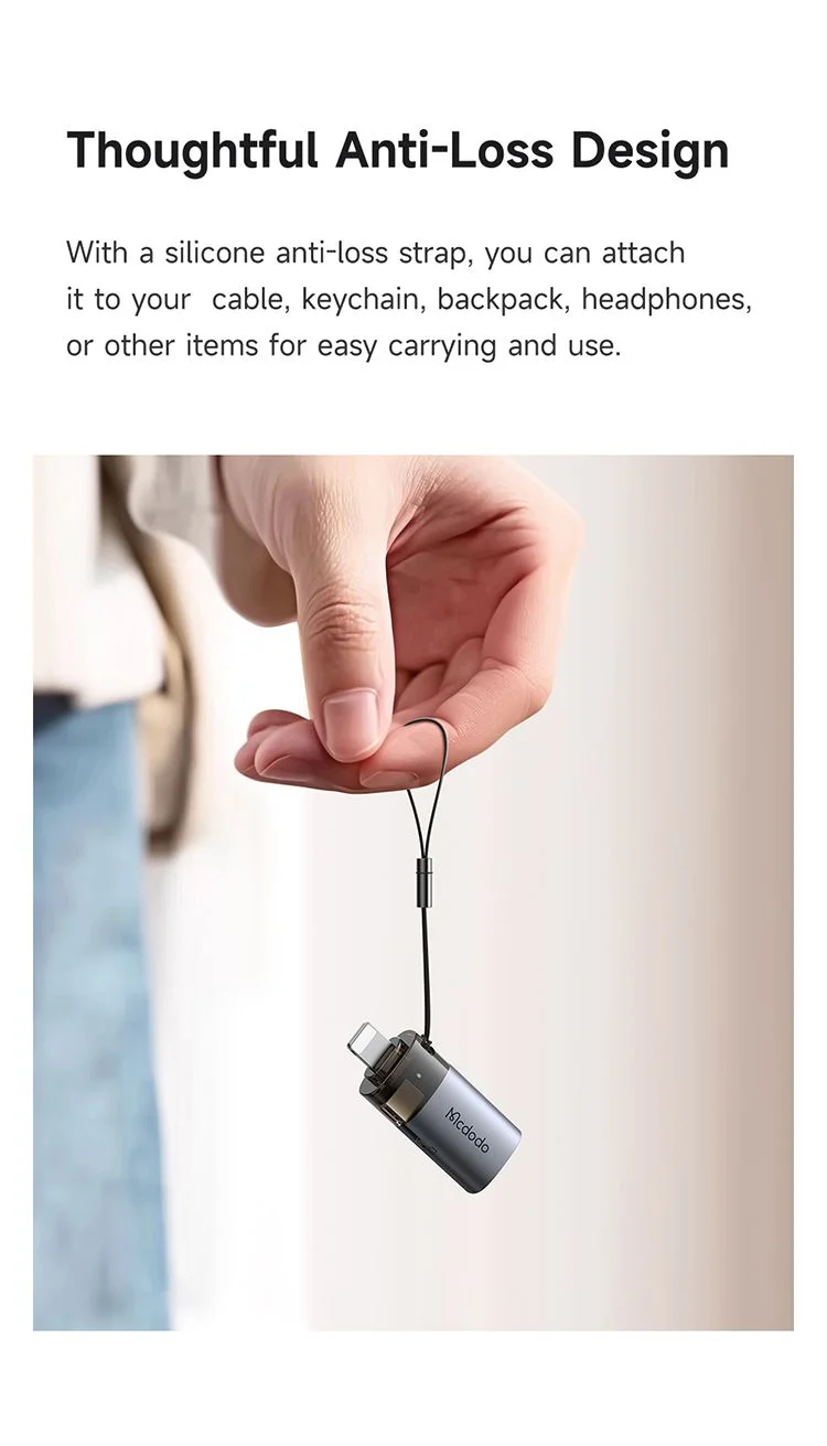 محول Mcdodo OT-7850 USB إلى Lightning OTG مع قارئ بطاقات microSD - Thumbnail 14