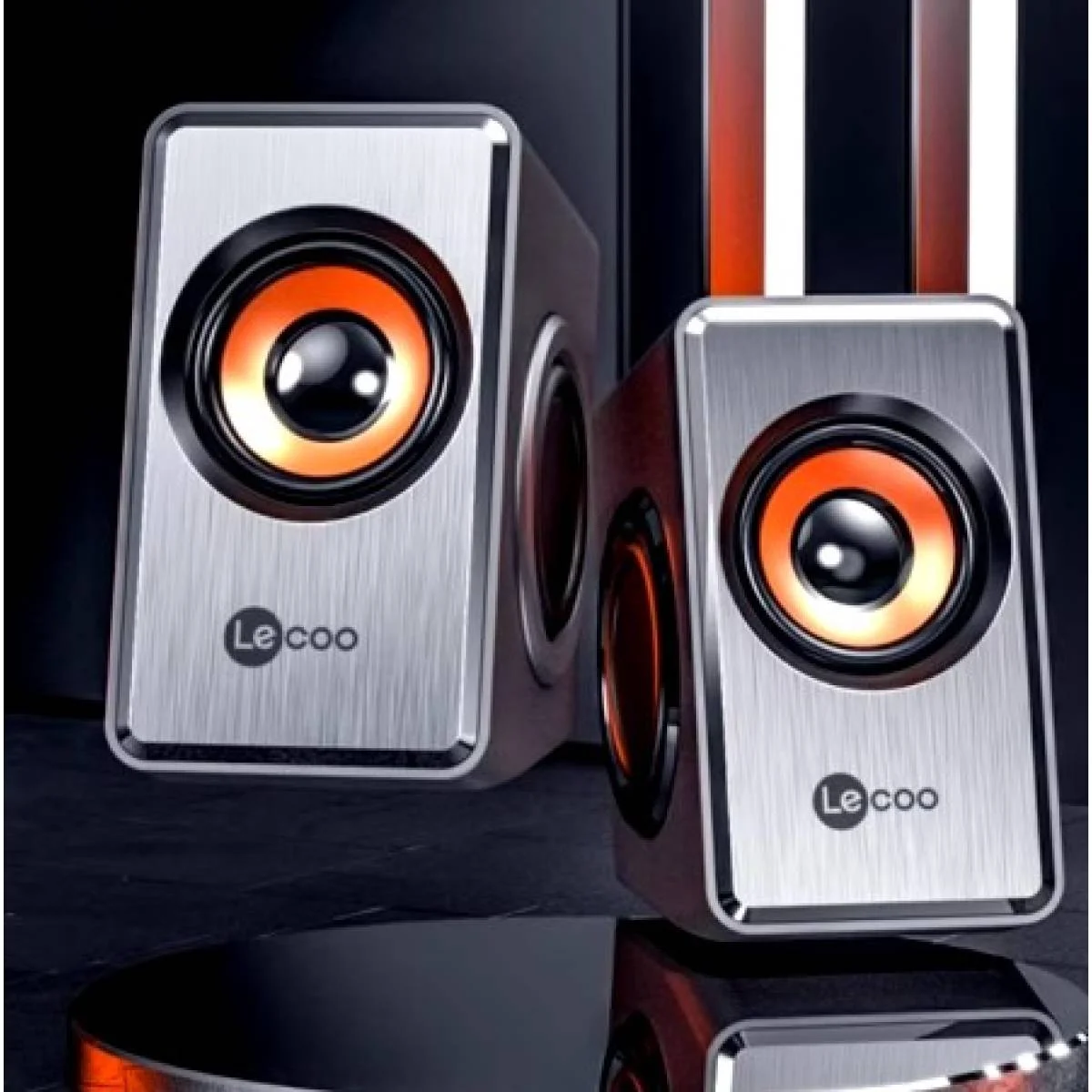 Lecoo DS151 Wired USB Desktop Computer Speakers with Dual Diaphragms