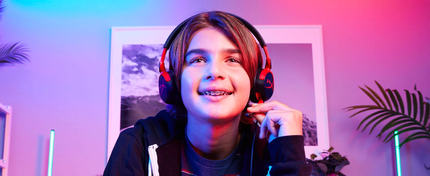 HyperX Cloud Mini Kids Wired Gaming Headset with Flip-to-Mute Mic, Multi-Color - Thumbnail 11