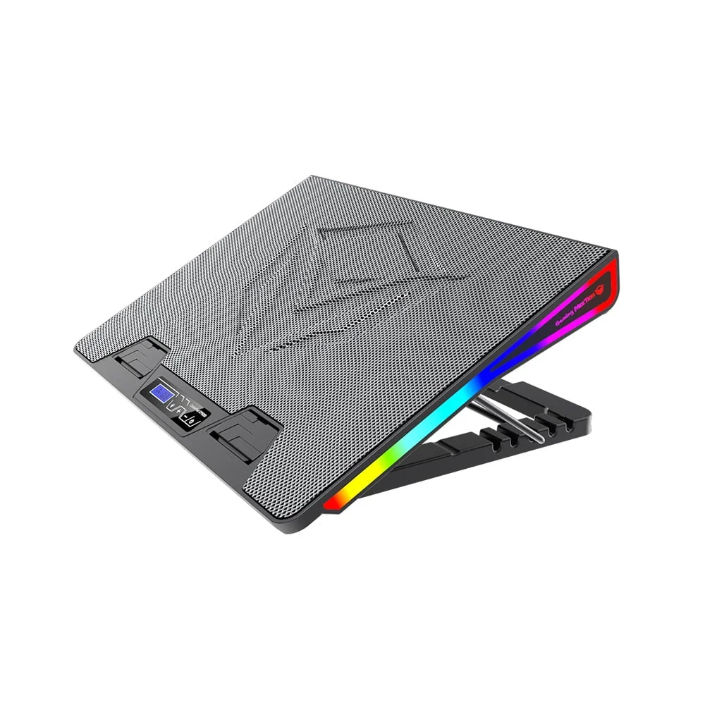 Meetion CP5050 Gaming Laptop Cooling Pad with Customizable RGB Lighting and Fan Speed