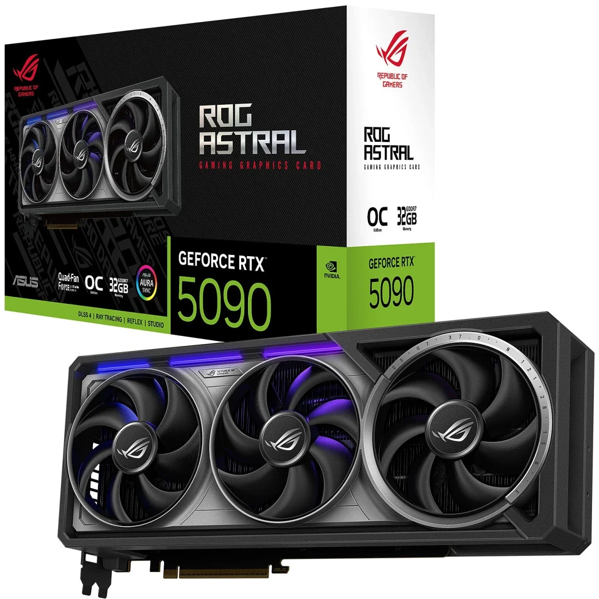 Asus ROG Astral GeForce RTX 5090 OC Edition Graphics Card 32GB GDDR7 PCIe 5.0