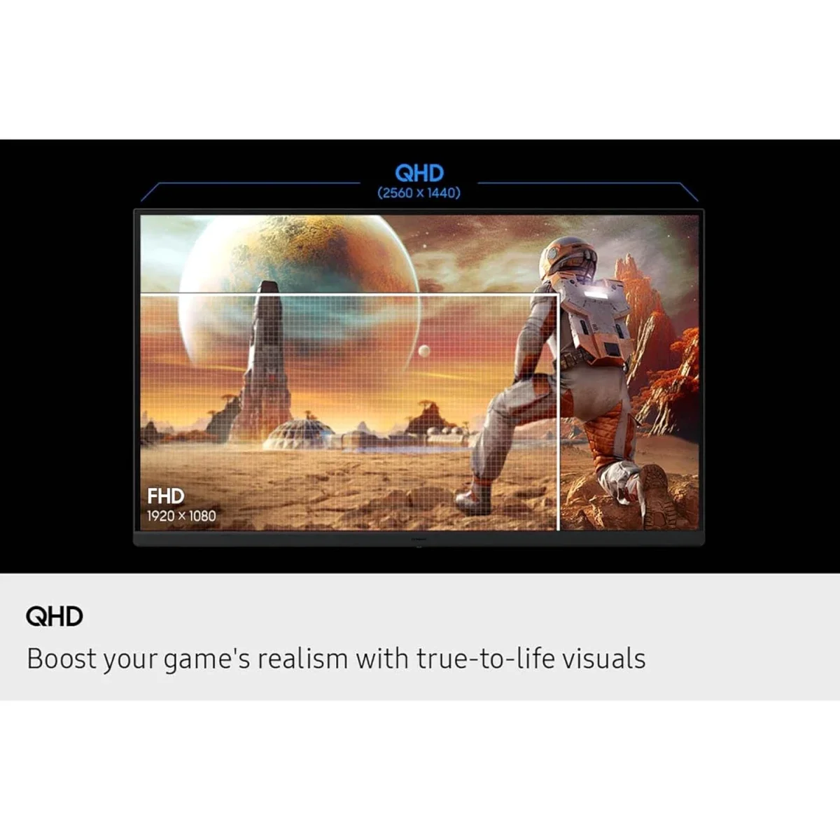 Samsung Odyssey G5 G53F 27-Inch QHD IPS Gaming Monitor, 200Hz, 1ms - Thumbnail 4