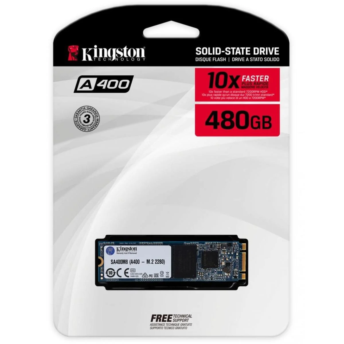 Kingston A400 480GB SATA M.2 2280 SSD