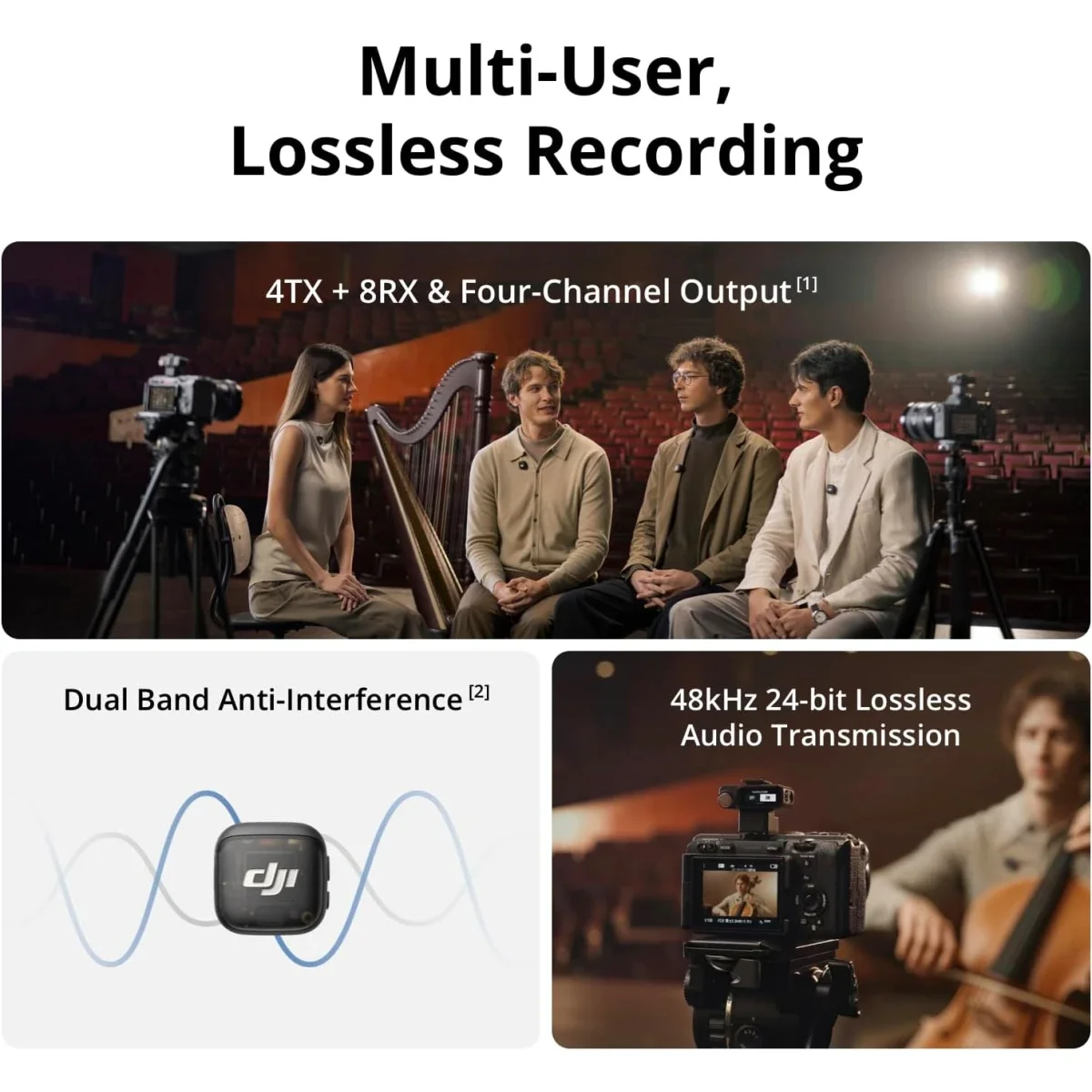 نظام ميكروفون لاسلكي DJI Mic 3 ‏(1 TX + 1 RX) بمدى نقل 400 متر - Thumbnail 3