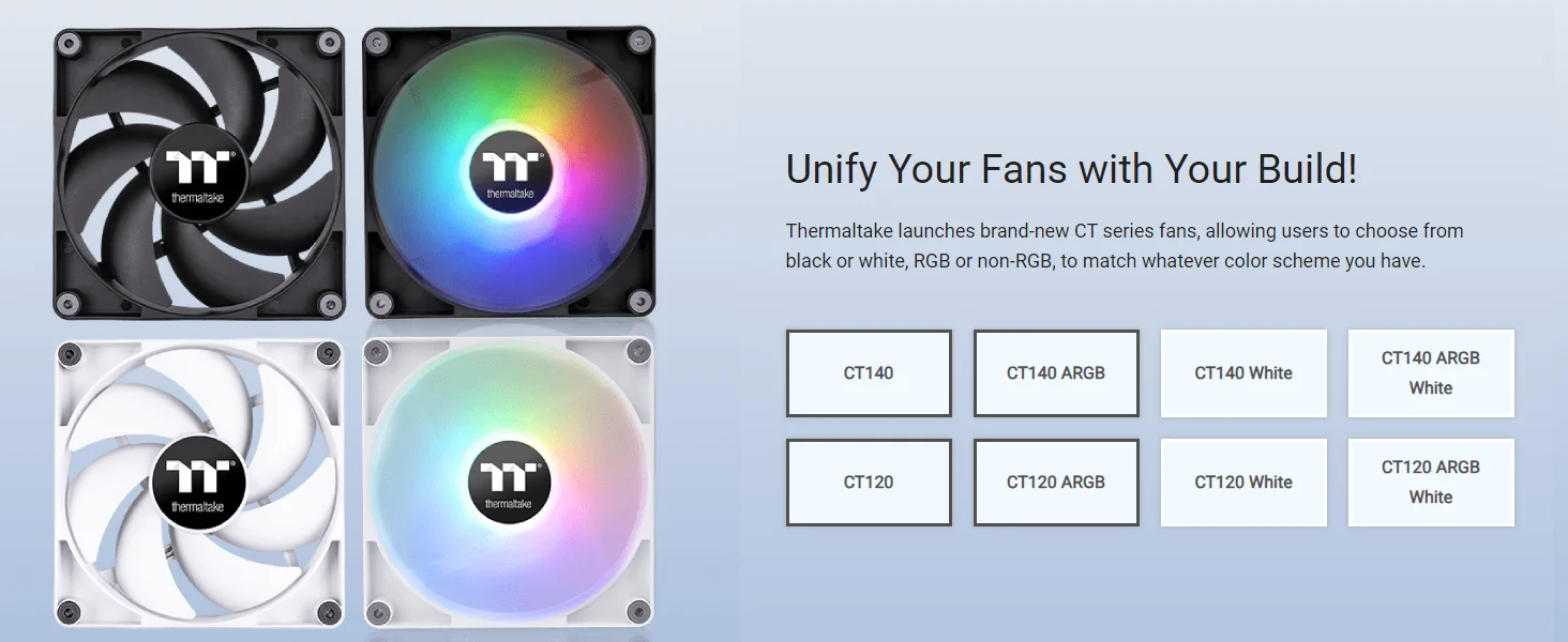 هيكل كمبيوتر Thermaltake View 270 TG ميد تاور مع 1x CT140 ARGB Fan ودعم رادياتير 360MM وزجاج مقوى، أبيض - Thumbnail 13