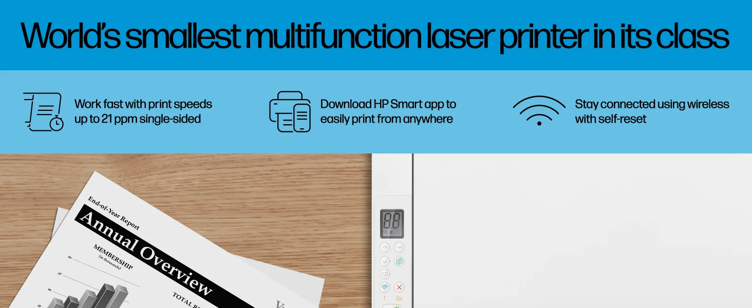 طابعة HP LaserJet M141W ليزر أحادية متعددة الوظائف لاسلكية مع USB - Image 5