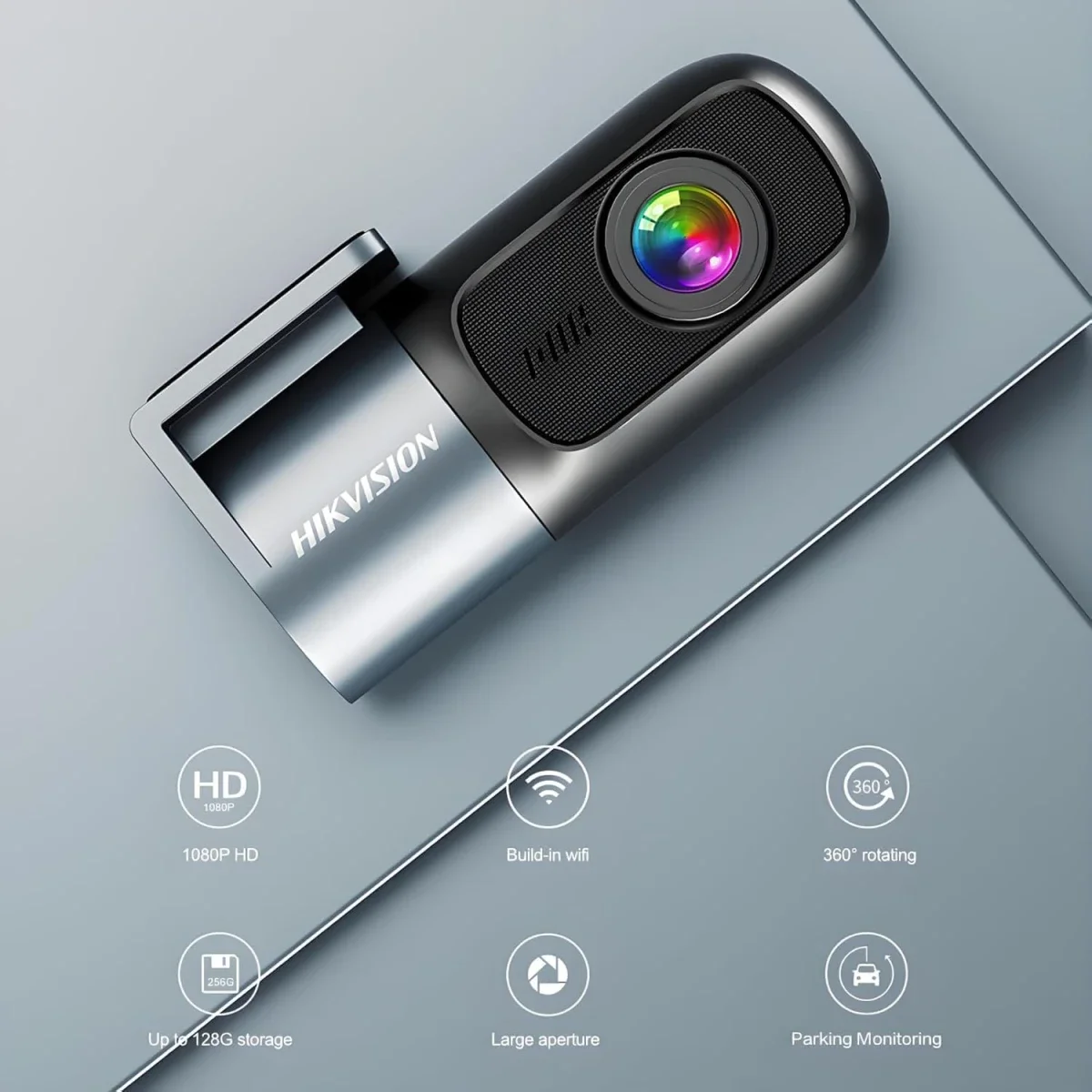 كاميرا داش أمامية HIKVISION AE-DC2018-D1 بدقة 1080P مع Wi‑Fi وحساس G - Thumbnail 2