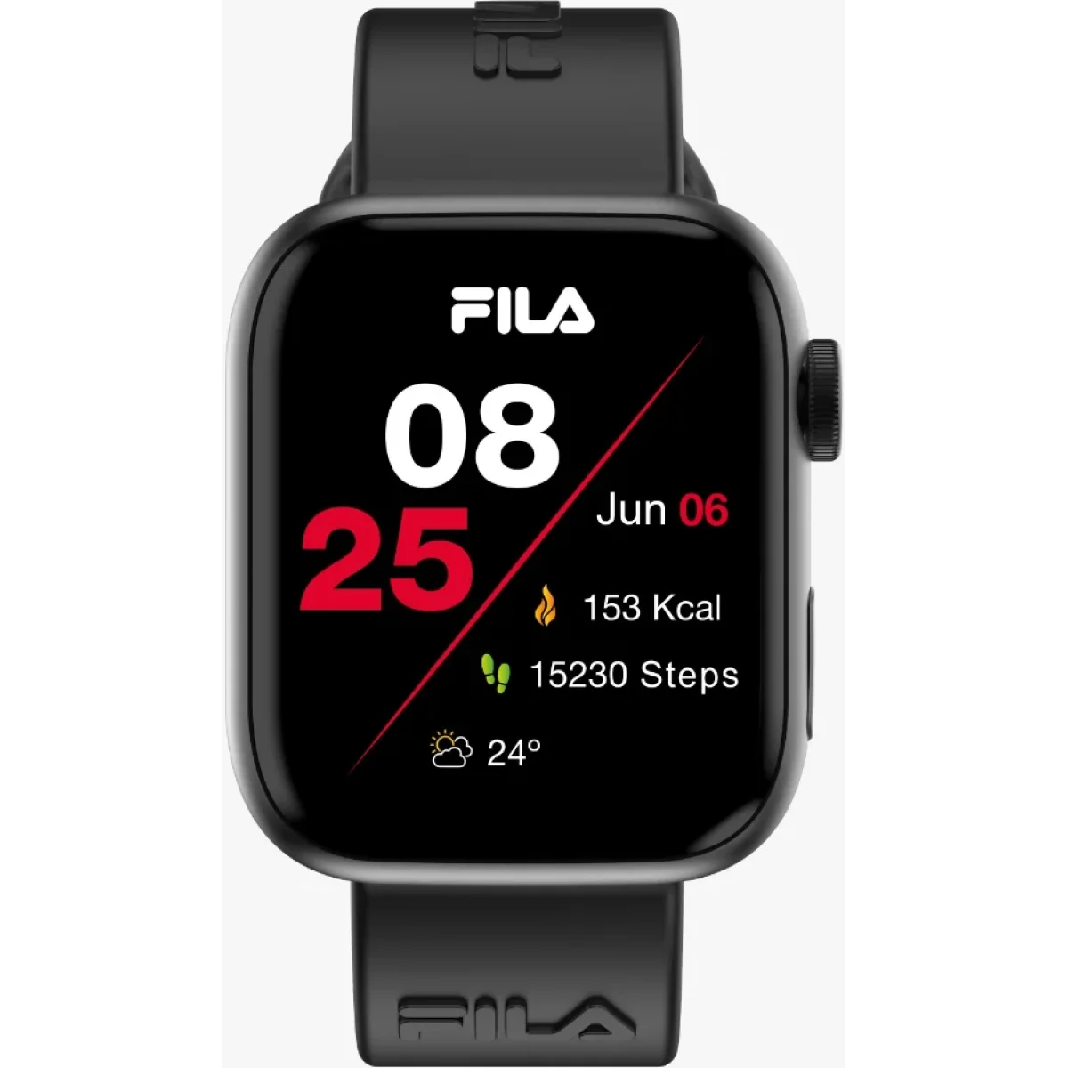 ساعة ذكية FILA SW/35B.APEC بشاشة TFT 1.83 إنش وBluetooth 5.3 وتتبع الصحة، أسود - Image 3
