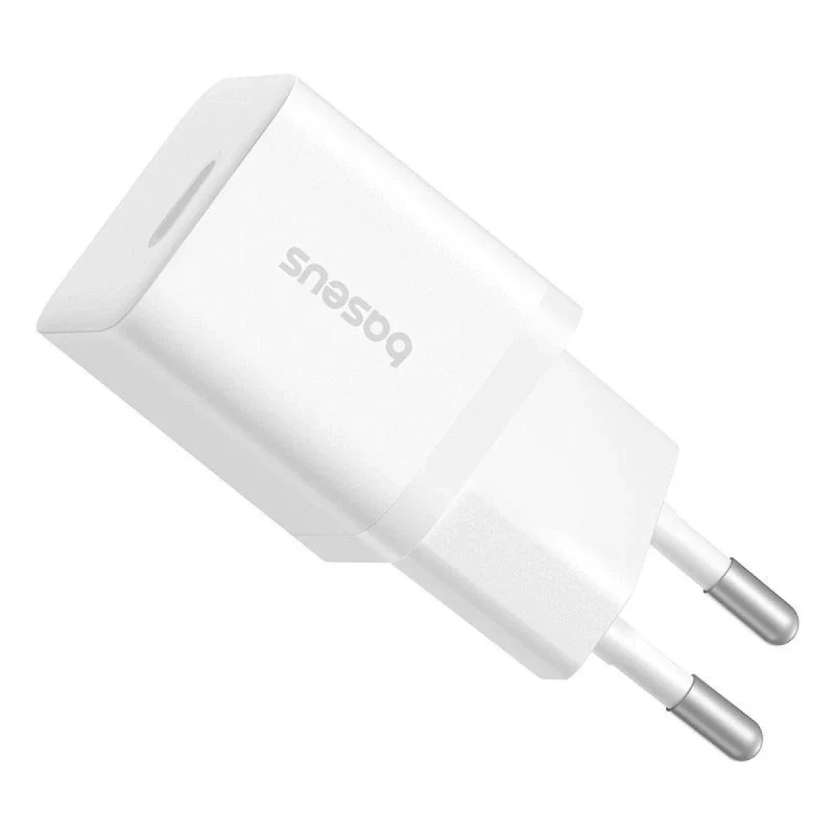 Baseus GaN5 Mini 25W USB-C Fast Wall Charger with PPS, PD 3.0 & QC 3.0 - White - Image 2