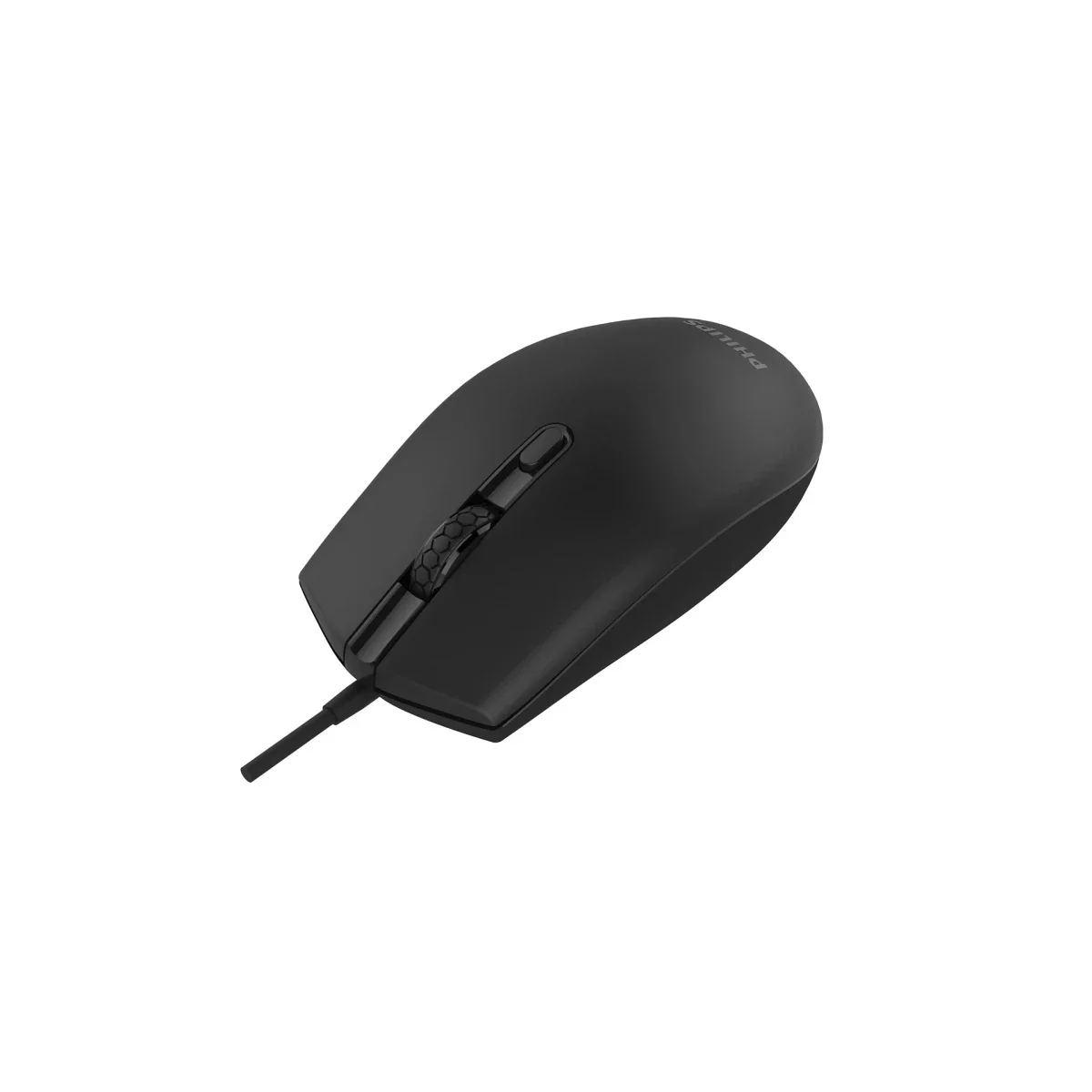 ماوس Philips M204 سلكي USB بصري مع 4 أزرار - أسود - Image 2
