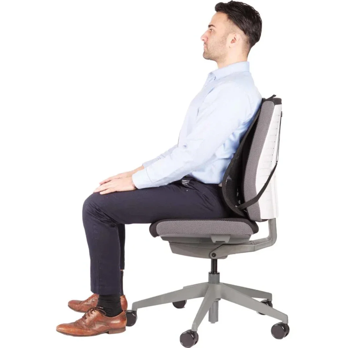 مسند ظهر شبكي Fellowes Professional Series قابل للتعديل مع دعم قطني من إسفنج ميموري فوم - أسود - Image 2