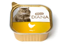 طعام رطب Eco Diana بنكهة اللحم البقري 100 غرام - Thumbnail 2