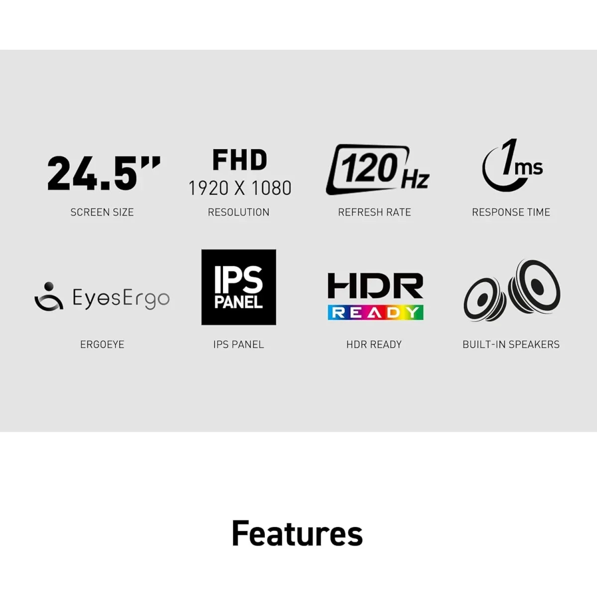 شاشة MSI MP251 E2 مقاس 25 إنش IPS بدقة Full HD ومعدل تحديث 120 هرتز واستجابة 1 مللي ثانية - Thumbnail 7