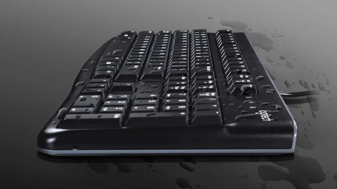 Logitech MK120 Wired USB Keyboard and Mouse Combo Arabic/English - Black - Thumbnail 6