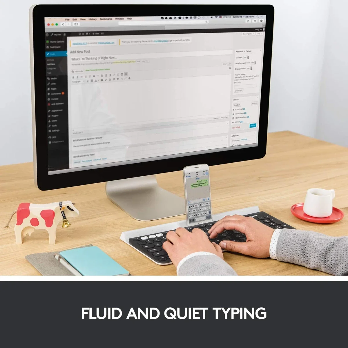 Logitech K780 Multi-Device Bluetooth Keyboard with FLOW - English - Thumbnail 2