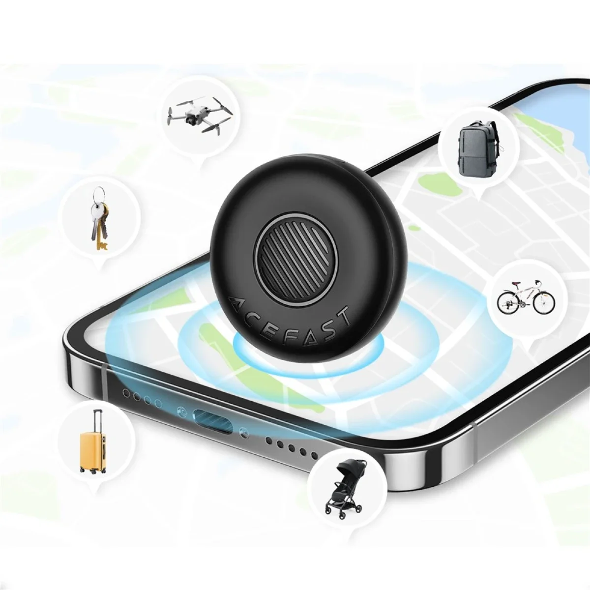 ACEFAST S1 Smart Tag Location Tracker 4-Pack for Apple Find My - Image 5