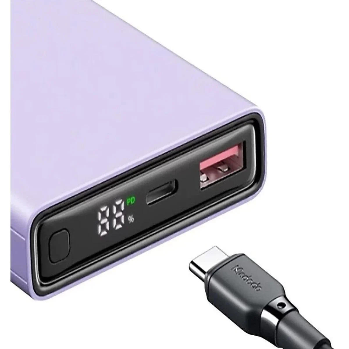 بطارية محمولة Mcdodo MC-2941 بسعة 10000mAh وقدرة 22.5W USB-C - بنفسجي - Thumbnail 2