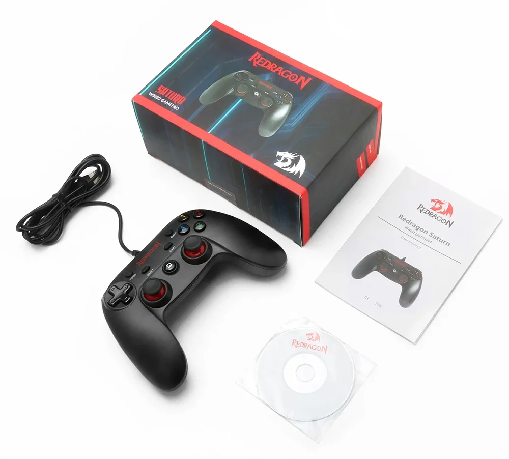 Redragon G807 Saturn Wired USB Game Controller with Dual Vibration - Thumbnail 12