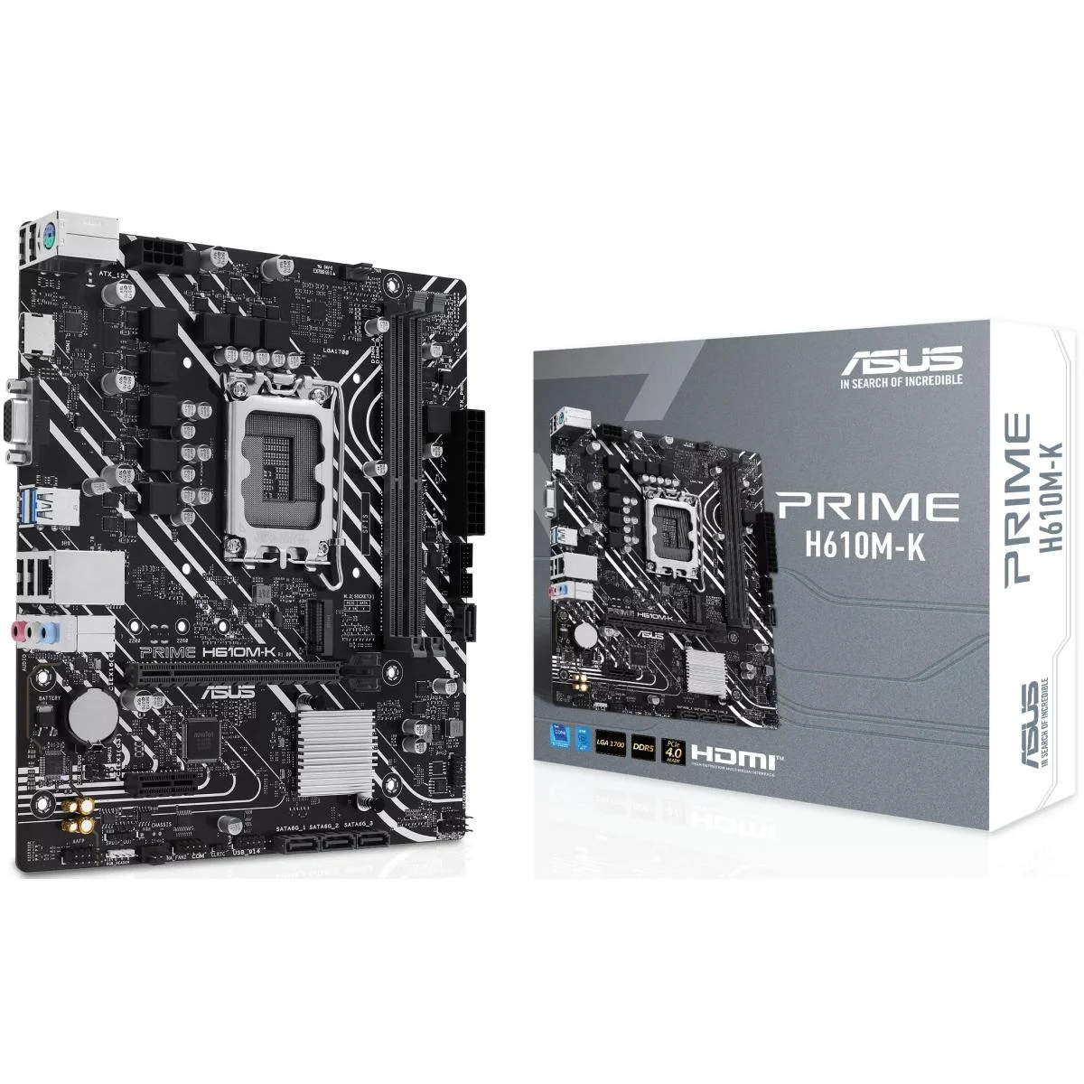 Asus PRIME H610M-K DDR5 LGA 1700 Micro-ATX Motherboard