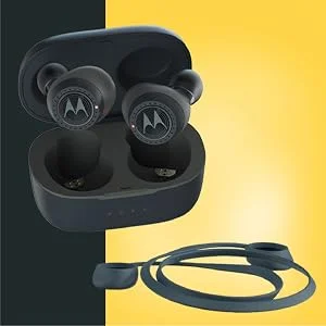 Motorola VerveBuds 200 Wireless Bluetooth Sport Earbuds, Blue - Thumbnail 8