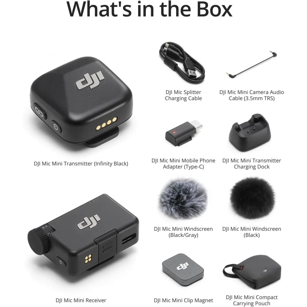 ميكروفون لافالير لاسلكي DJI Mic Mini ‏(1 TX + 1 RX) بمدى نقل 400 متر - Thumbnail 6