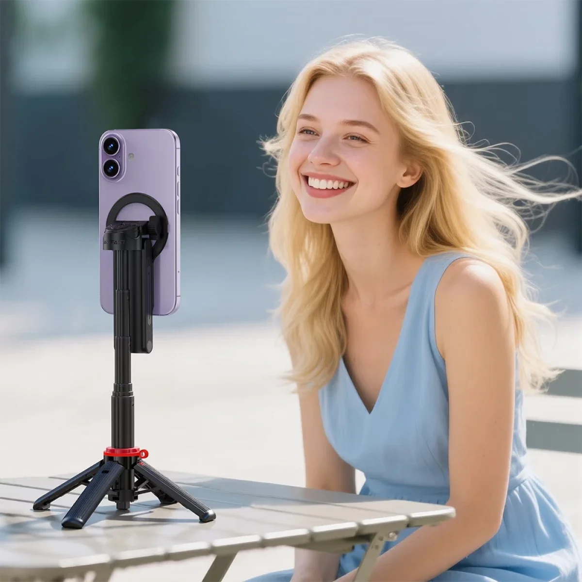 ACEFAST E72 4-in-1 Multifunctional Mini Selfie Stick Tripod - Black - Image 6