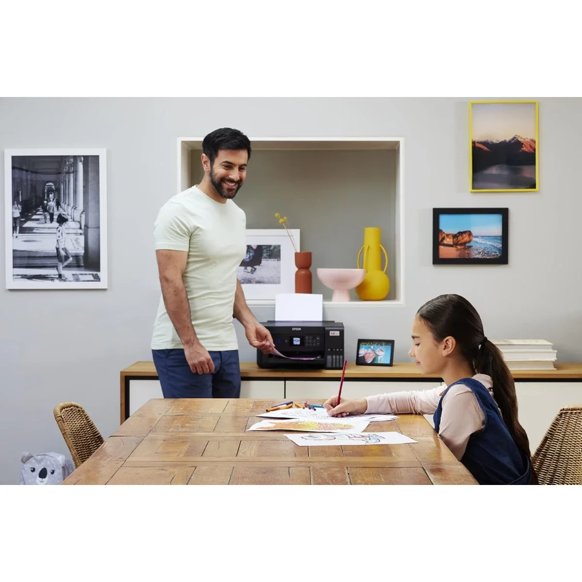 طابعة EPSON EcoTank L4260 متعددة الوظائف بخزان حبر مع Wi‑Fi وطباعة على الوجهين لون أسود - Image 7