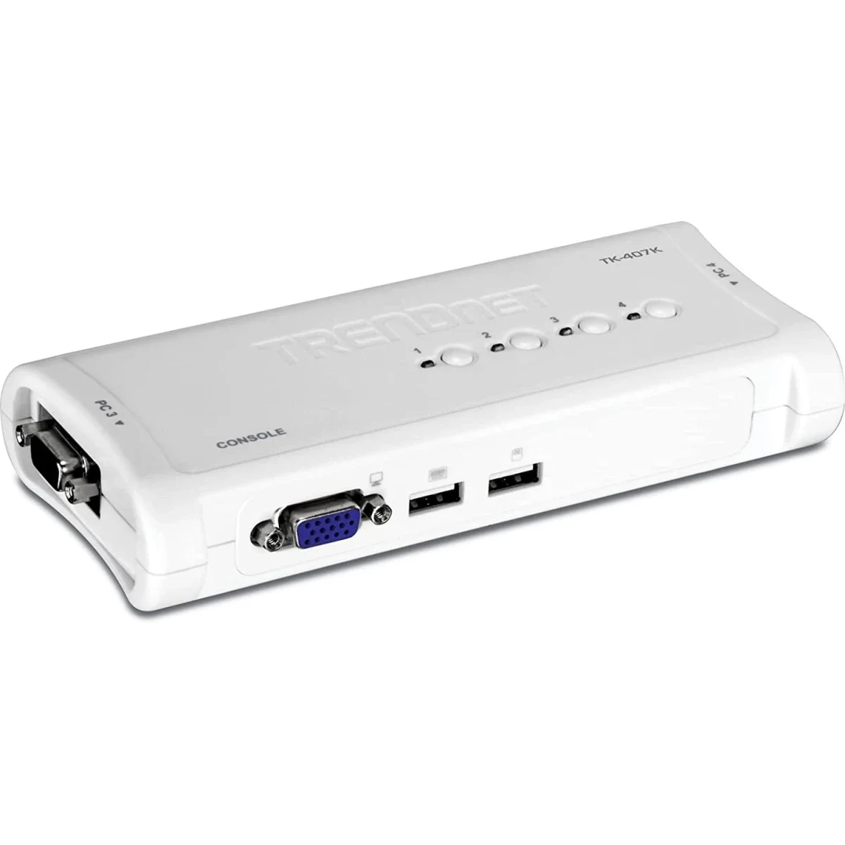 سويتش KVM USB 4 منافذ TRENDnet TK-407K مع VGA وUSB - Image 3