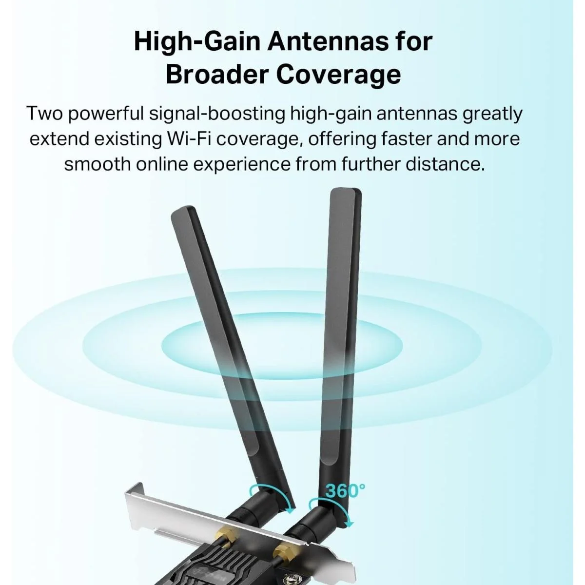 TP-LINK Archer TX20E AX1800 Wi-Fi 6 PCIe Adapter with Bluetooth 5.2 - Thumbnail 3