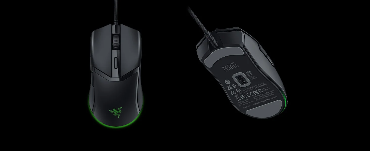 ماوس ألعاب سلكي Razer Cobra خفيف 58 جم بمفاتيح بصرية Gen-3 وإضاءة Chroma RGB ودقة 8500 DPI - أسود - Thumbnail 12
