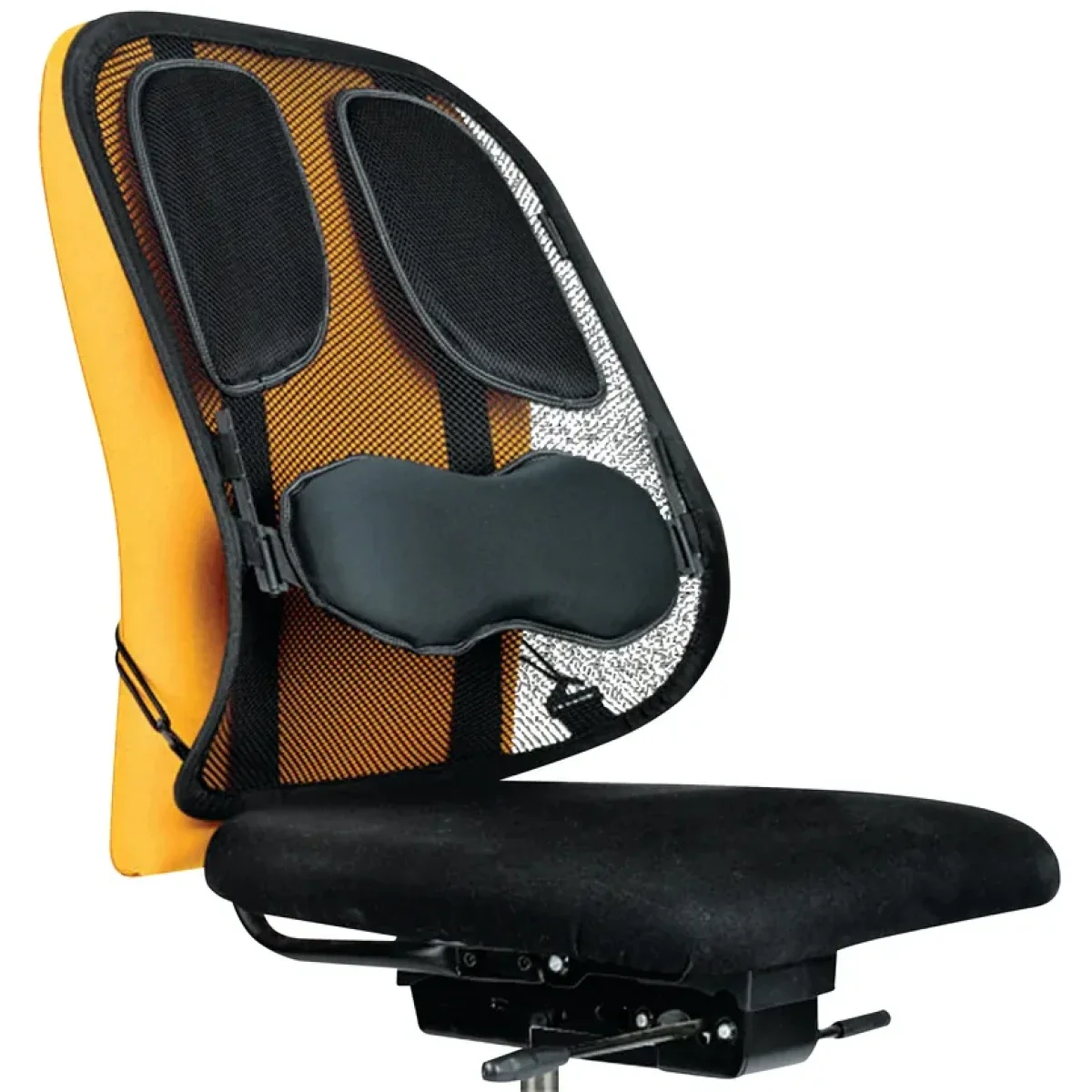 مسند ظهر شبكي Fellowes Professional Series قابل للتعديل مع دعم قطني من إسفنج ميموري فوم - أسود
