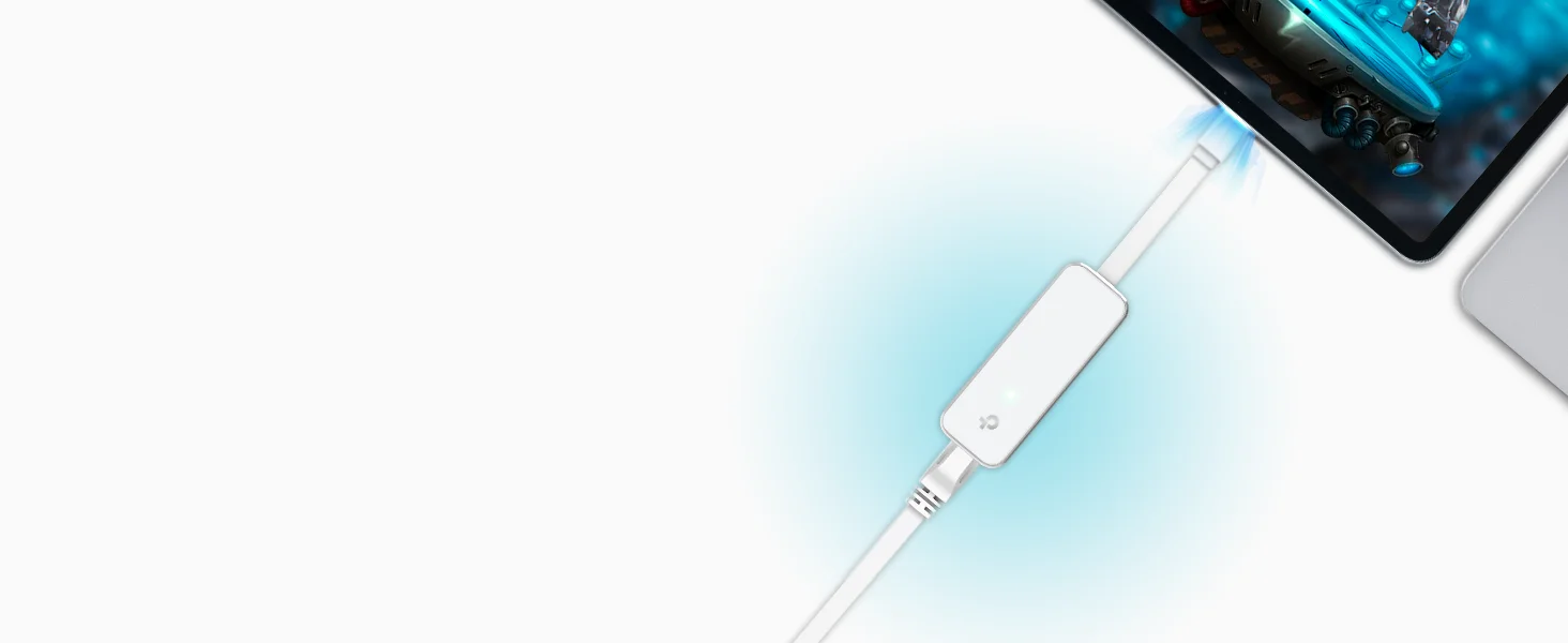TP-LINK UE300C USB-C to Gigabit Ethernet Adapter - White - Thumbnail 9