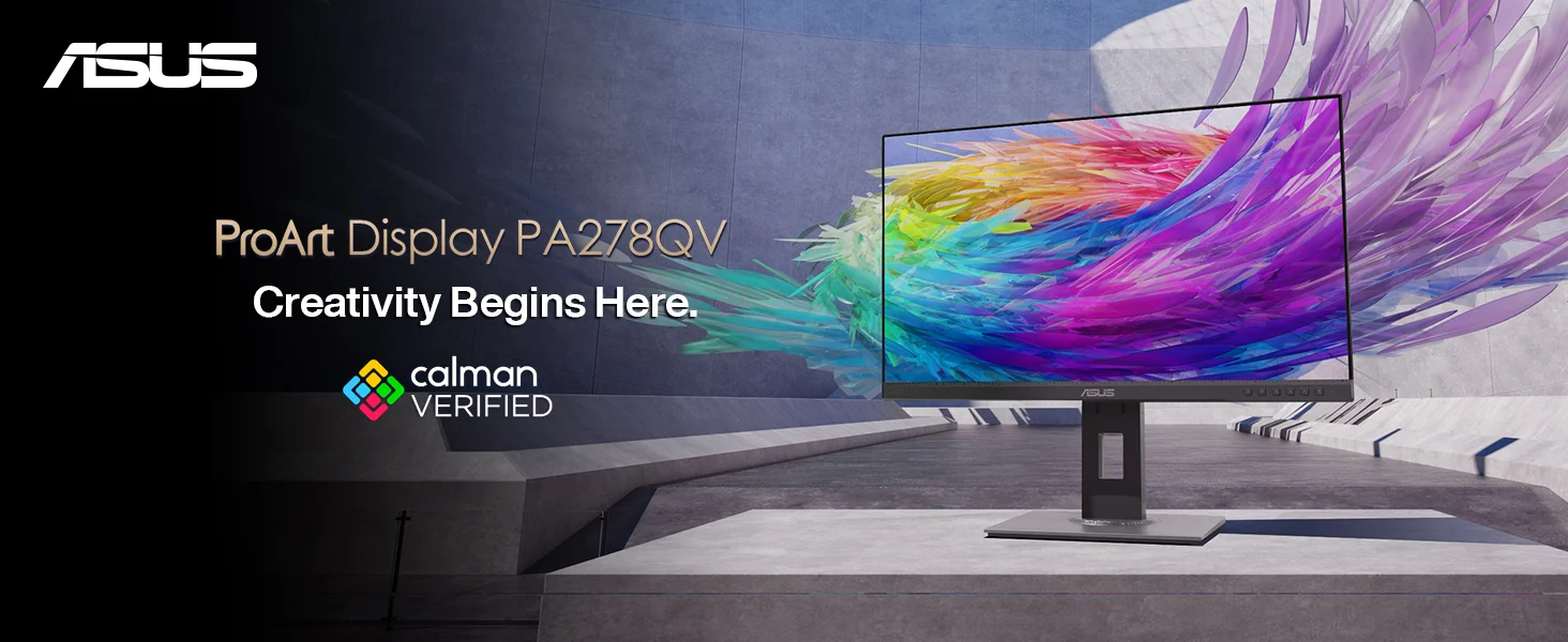 شاشة احترافية Asus ProArt PA278QGV مقاس 27 إنش IPS بدقة 2K وتردد 75Hz وتغطية 100% sRGB - Thumbnail 6