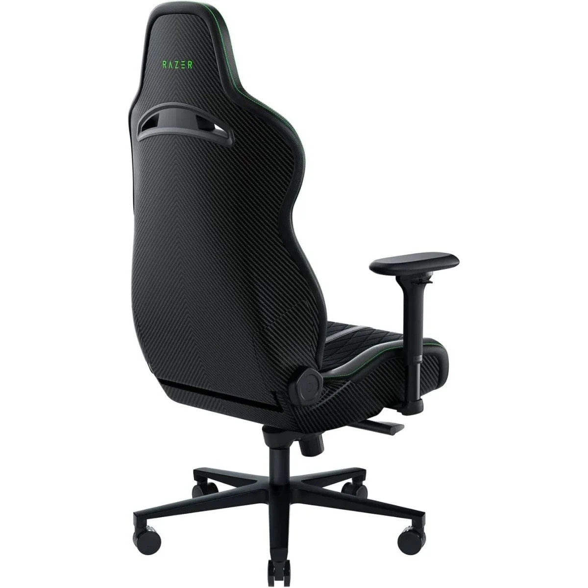 Razer Enki Pro Premium Gaming Chair with Alcantara Leather, Lumbar Support & 152° Recline - Black/Green - Image 2