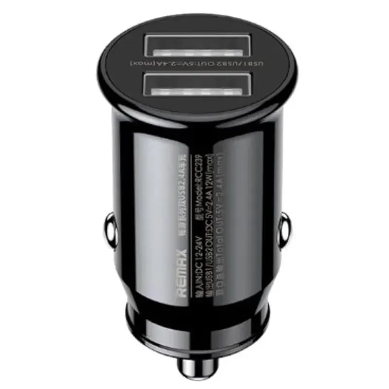 Remax RCC239 2.4A Dual USB Car Charger - White